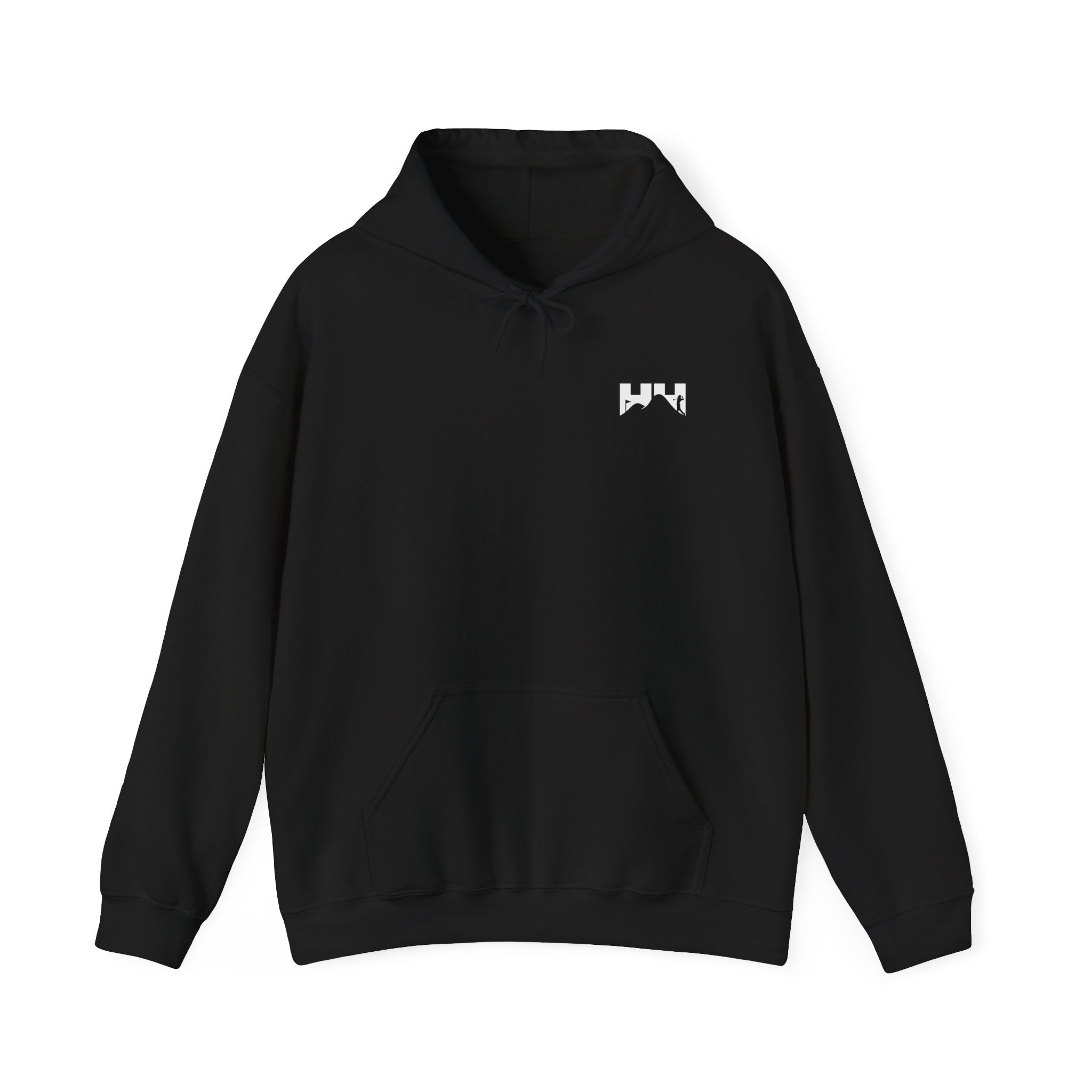 HUSHHILL Rising Sun hoodie back detail black sweatshirt