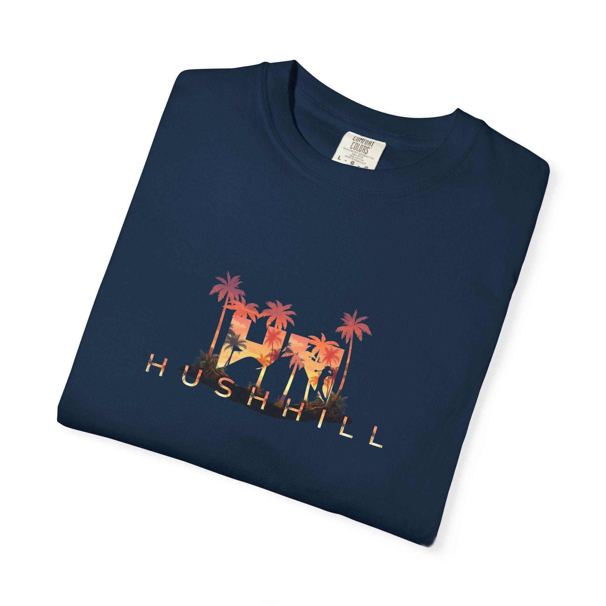 Hushhill | Sundown Navy - Crewneck T-Shirt - Hushhill