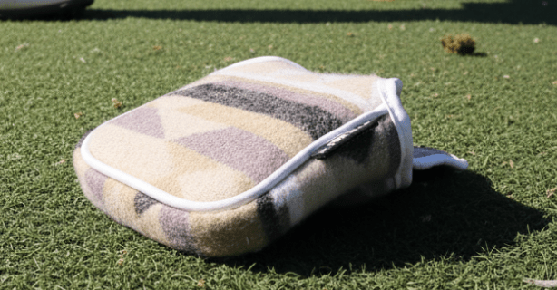 Sabkha mallet putter cover detail HUSHHILL southwestern pattern